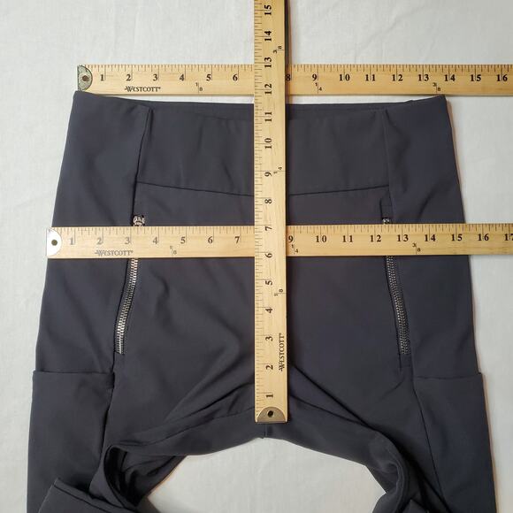 Athleta Women's Size 8 Headlands Hybrid Tights Black 353469 - Picture 2 of 8